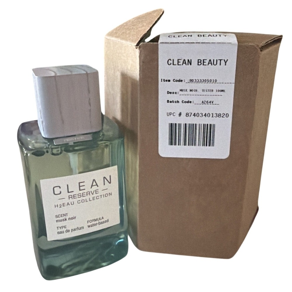 Clean Reserve H2EAU Musk Noir Eau De Parum Perfume 3.4oz 100ML TESTER Unisex New